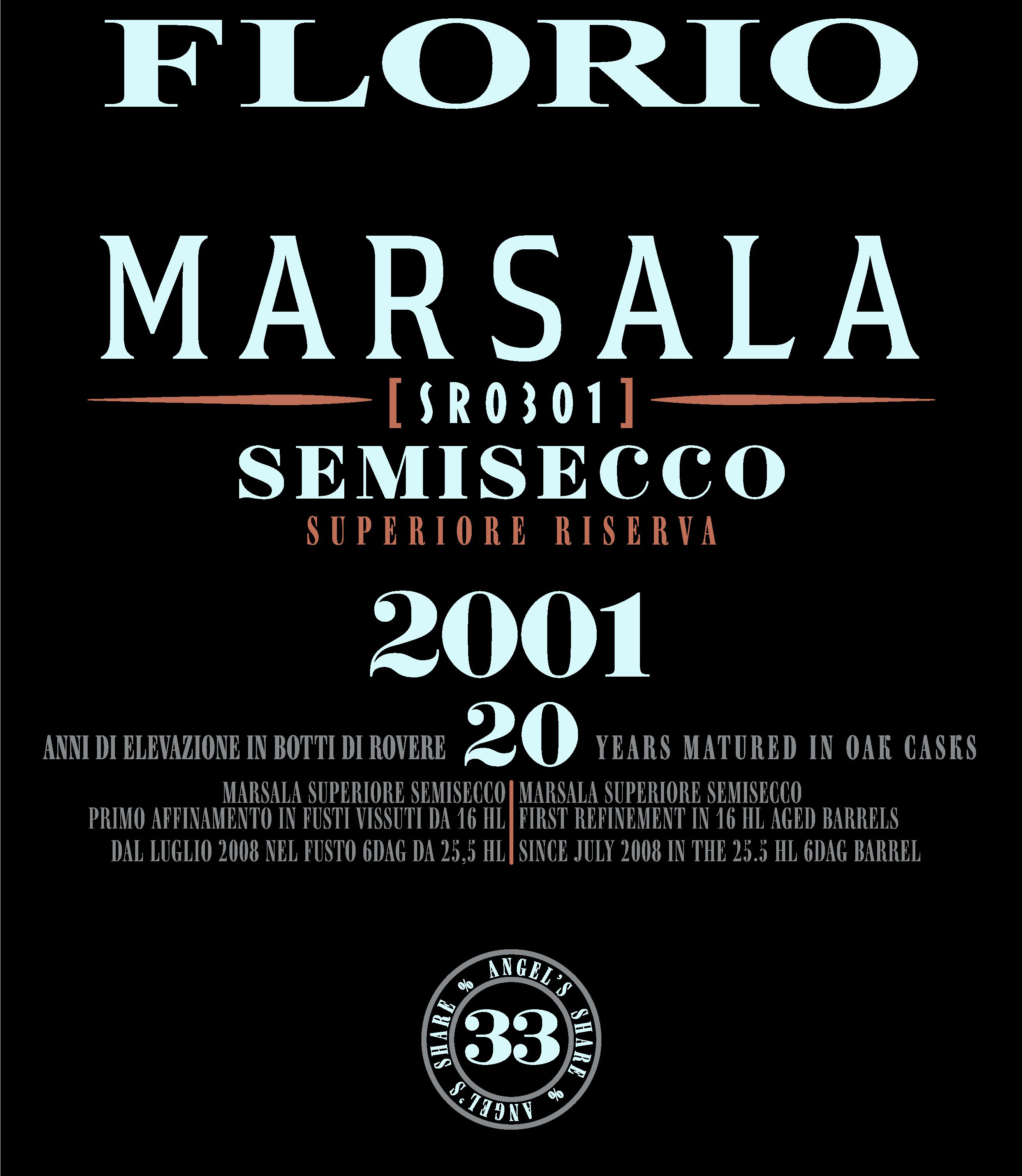 Florio - Marsala - Superiore Riserva Semisecco label