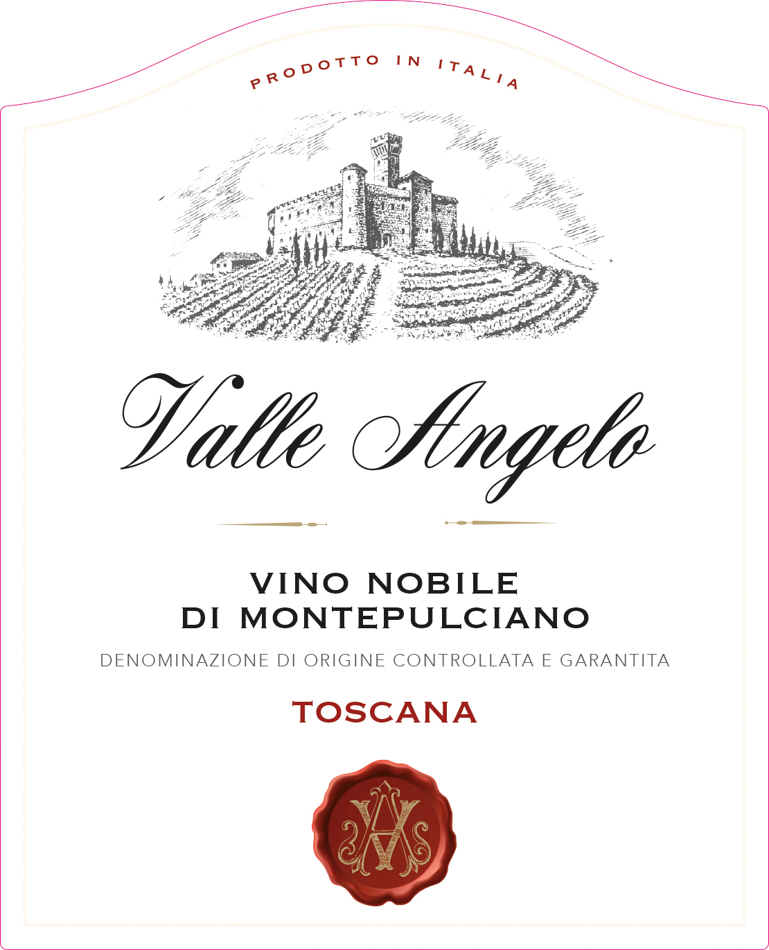 Valle Angelo - Vino Nobile di Montepulciano label