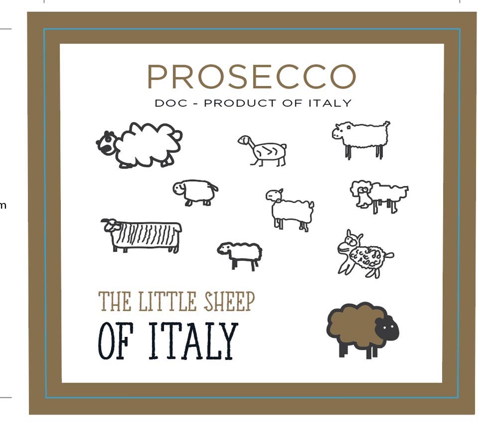 The Little Sheep of Italy - Prosecco DOC label