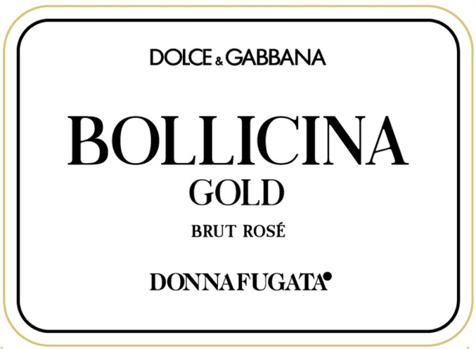 Donnafugata - Dolce & Gabbana Bollicina Gold - Brut Rose label