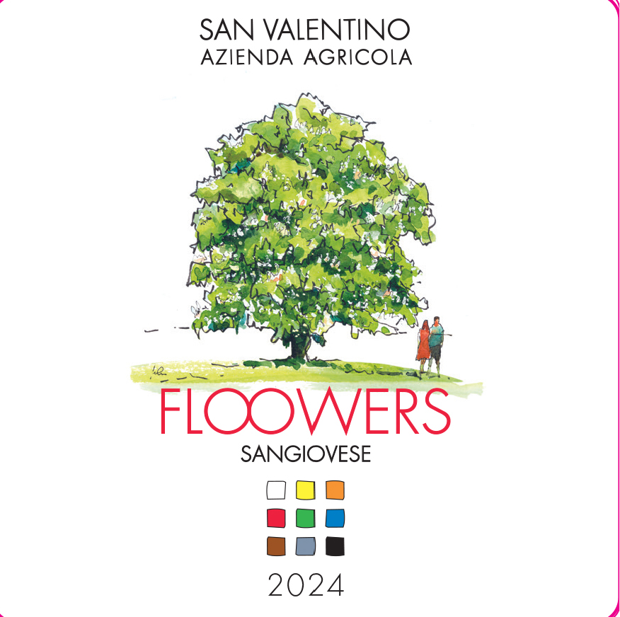 Floowers - Rimini DOC Sangiovese Superiore label