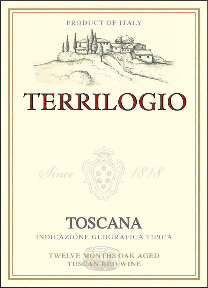 Terrilogio - Toscana label