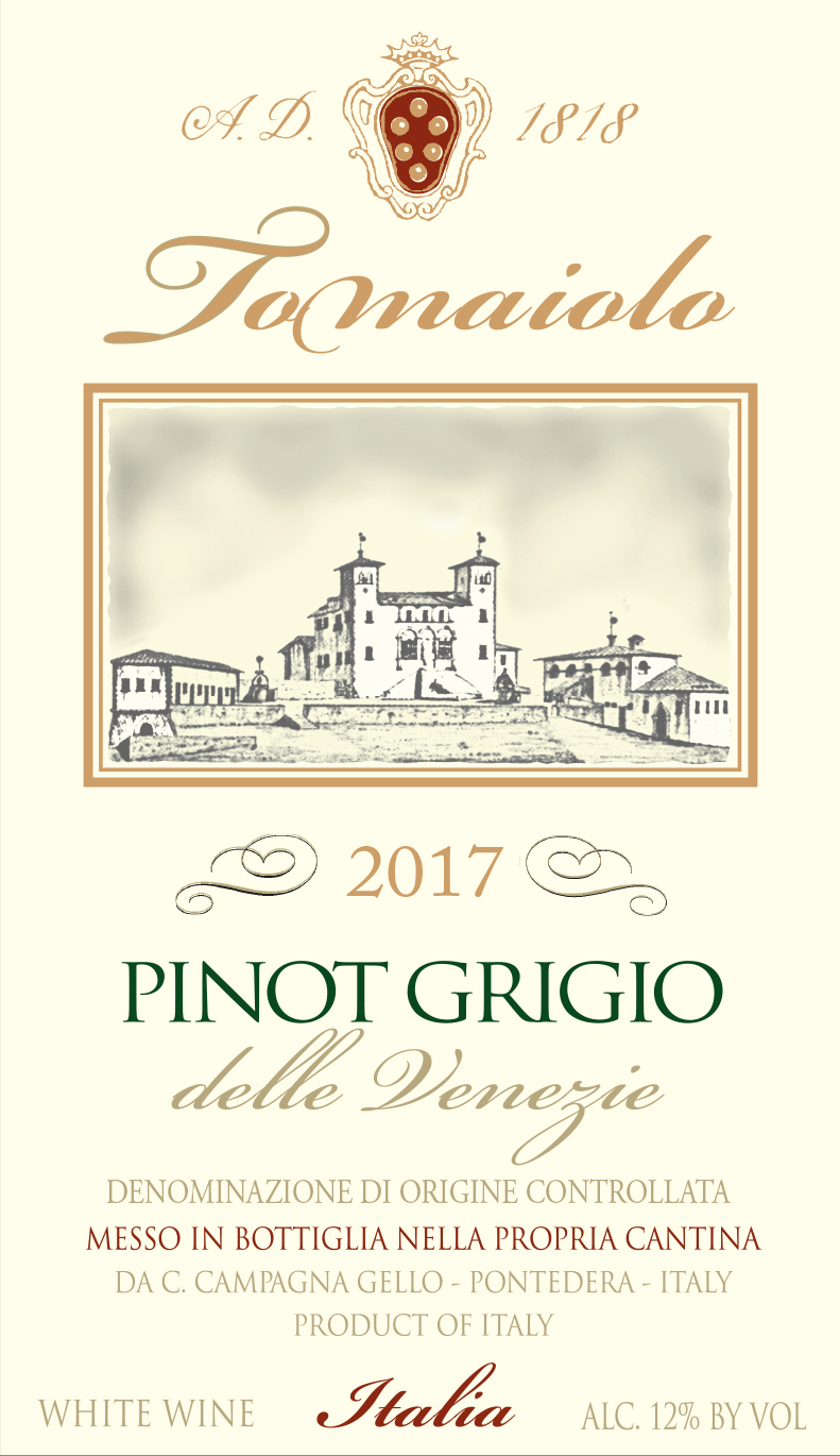 Tomaiolo - Pinot Grigio label