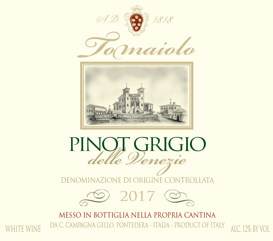 Tomaiolo - Pinot Grigio label