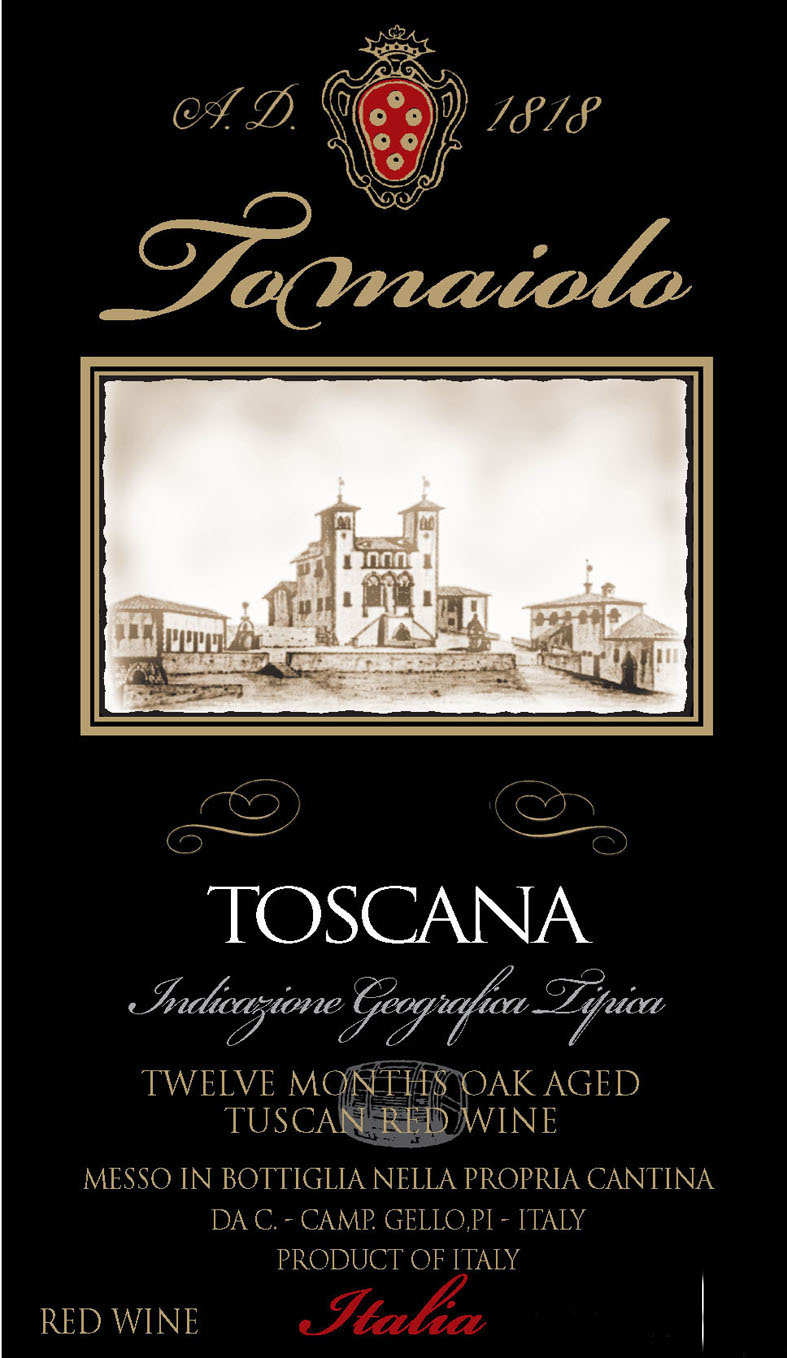 Tomaiolo - Toscana label