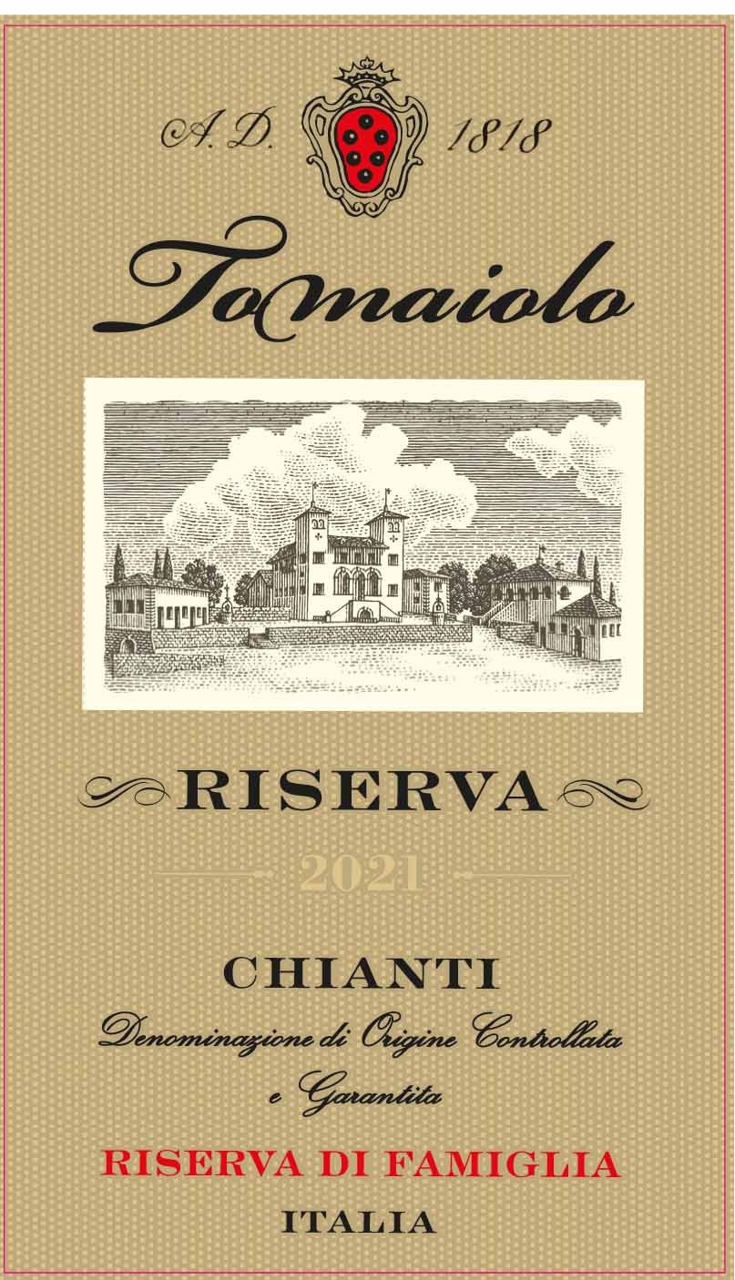 Tomaiolo - Chianti Riserva Di Famiglia Gold Label label