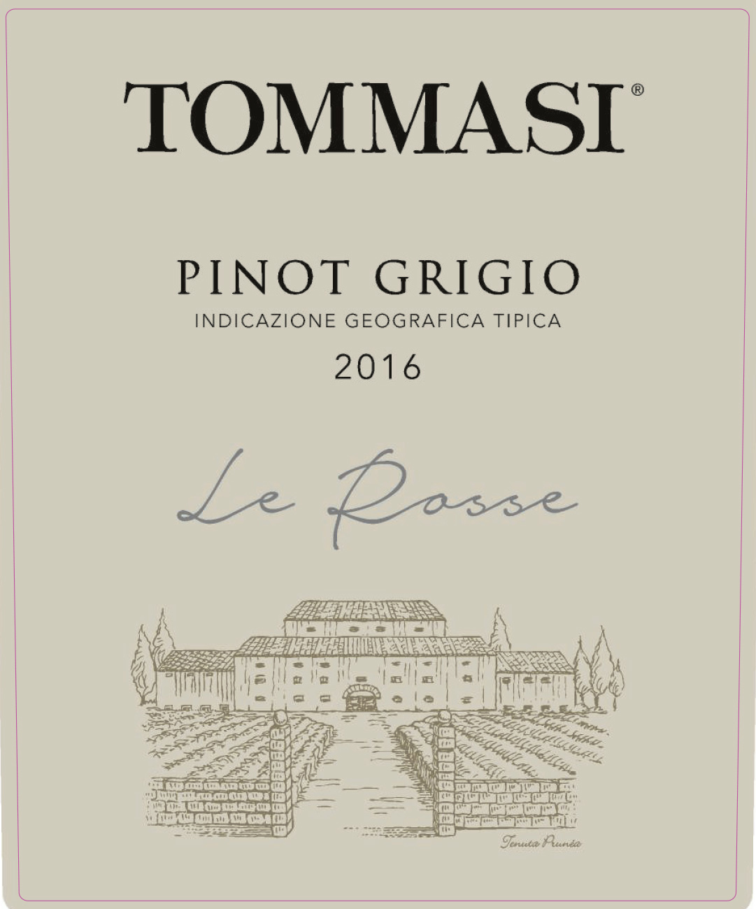 Tommasi - Le Rosse - Pinot Grigio label