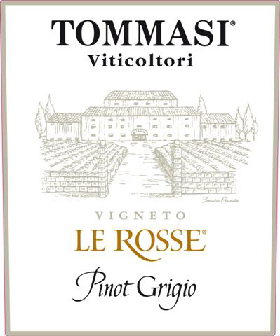 Tommasi - Le Rosse - Pinot Grigio label