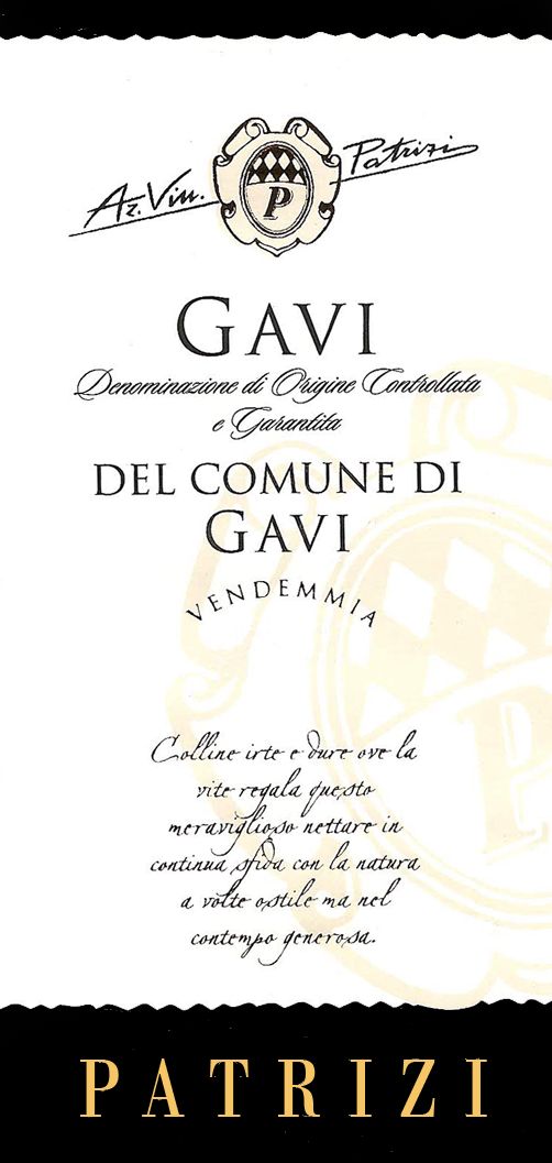 Patrizi - Gavi Di Gavi  label