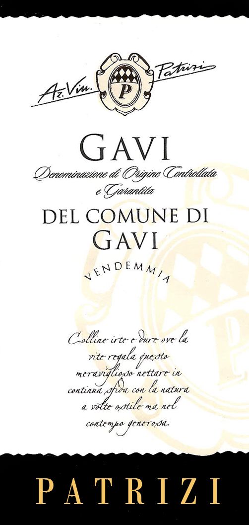 Patrizi - Gavi Di Gavi  label