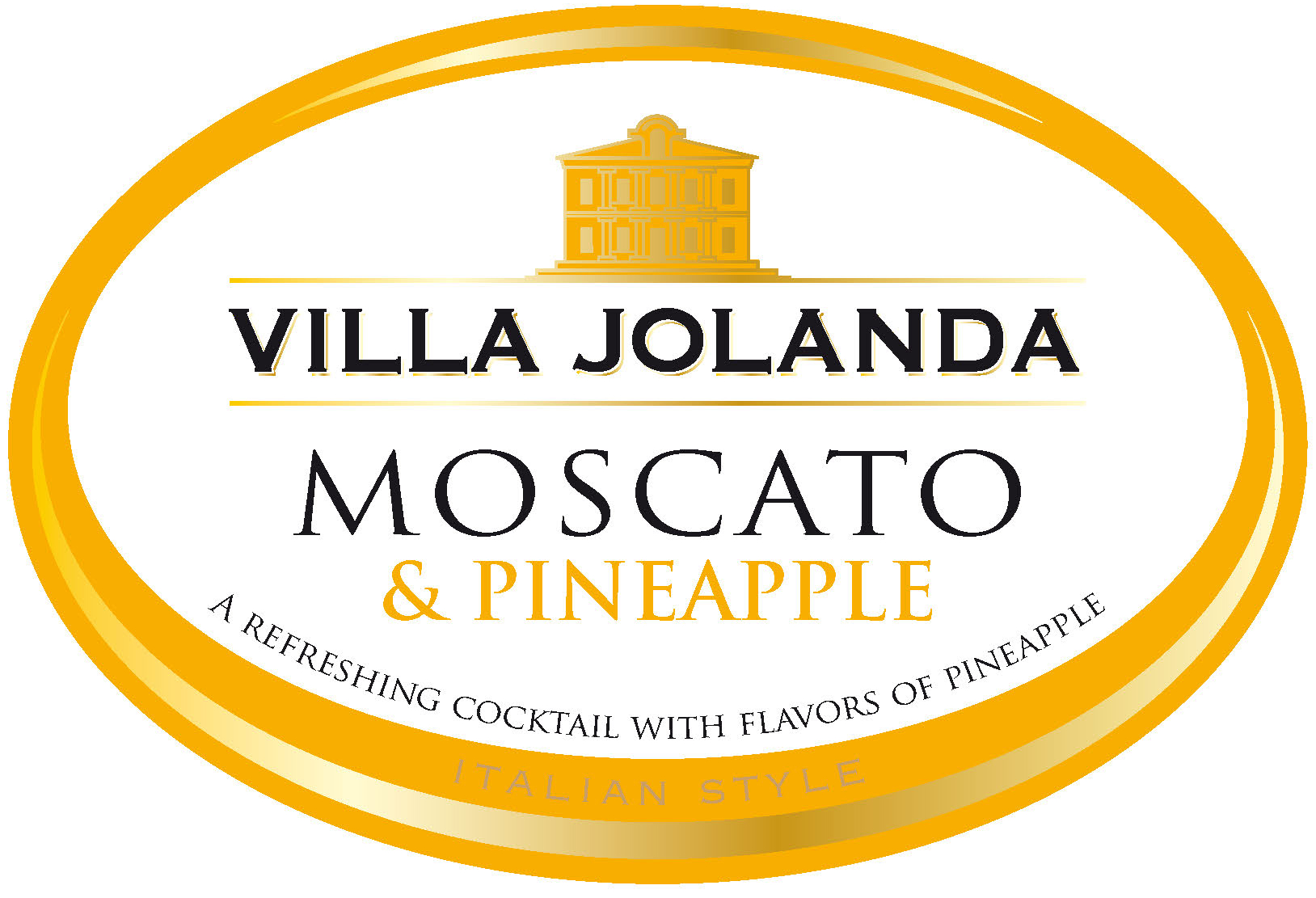 Villa Jolanda - Moscato and Pineapple label