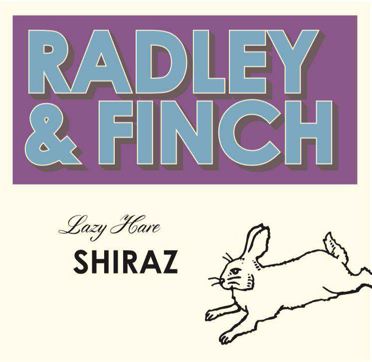 Radley & Finch - Lazy Hare - Shiraz label
