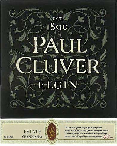 Paul Cluver - Chardonnay Estate label