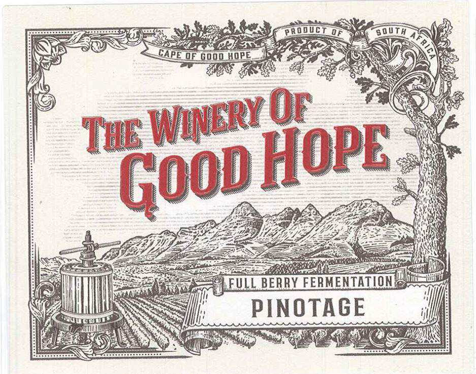 The Winery of Good Hope - Full Berry Pinotage label