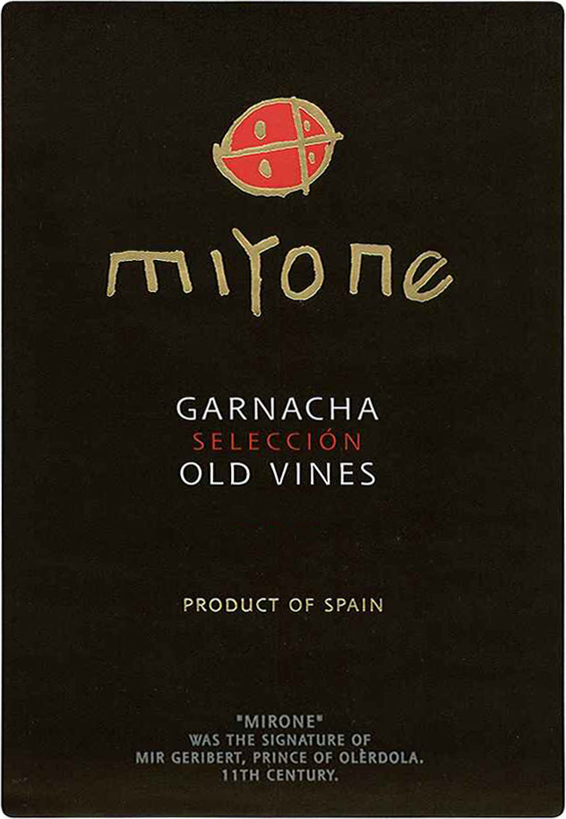 Mirone - Garnacha label