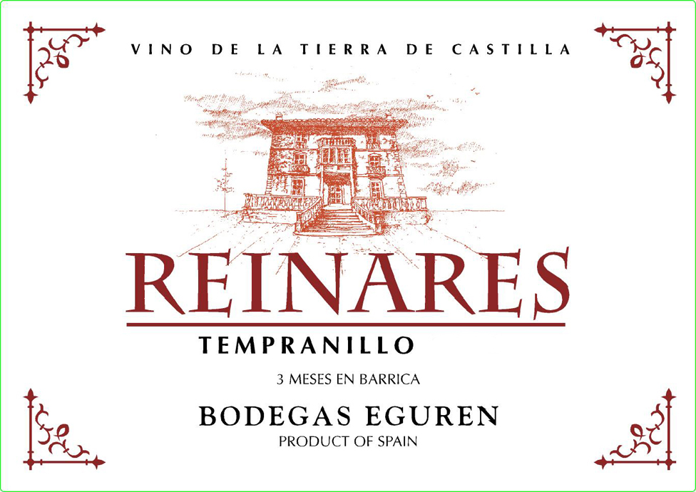 Bodegas Eguren - Reinares Tempranillo label