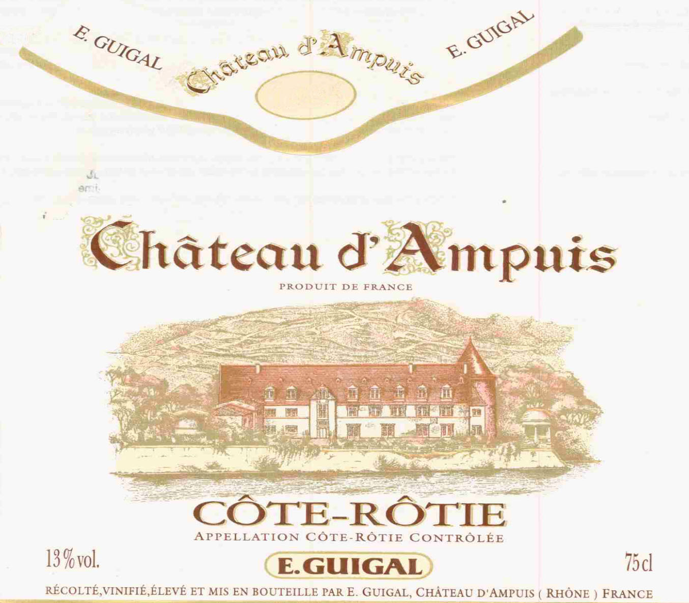 E. Guigal - Chateau d'Ampuis label