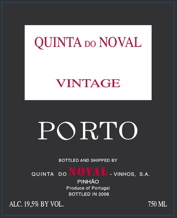 Quinta Do Noval - Vintage Port label