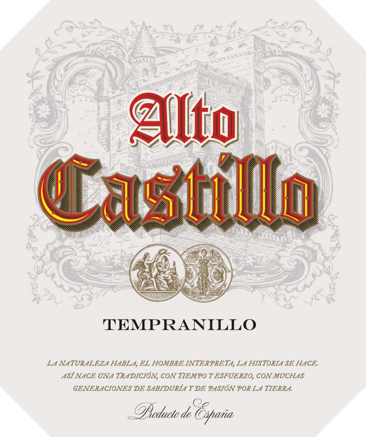 Alto Castillo - Tempranillo label