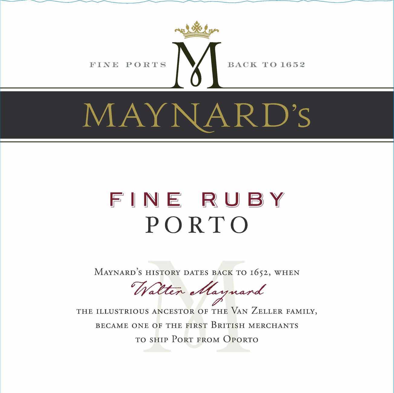 Maynard's - Fine Ruby Porto label