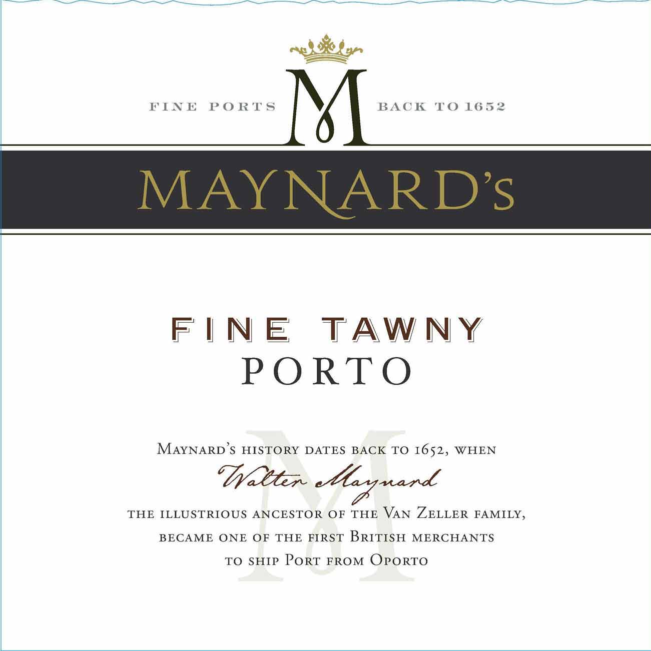 Maynard's - Fine Tawny Porto label