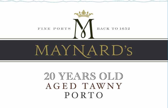 Maynard's - 20 Years Old Aged Tawny Porto label