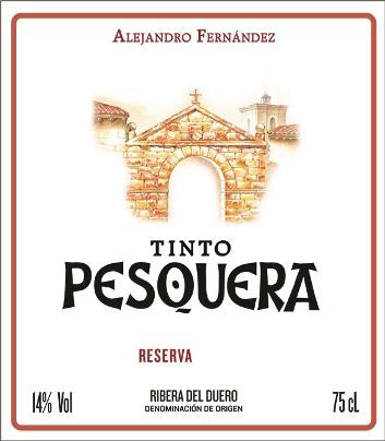 Tinto Pesquera Reserva label