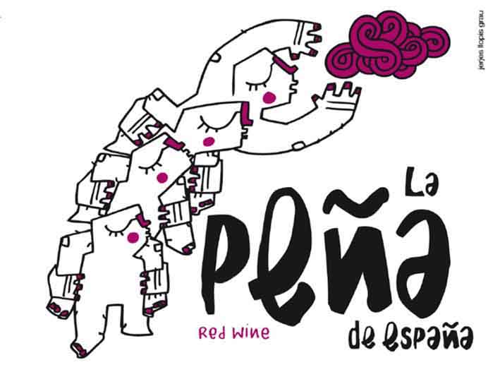 La Peña de España Red Blend label