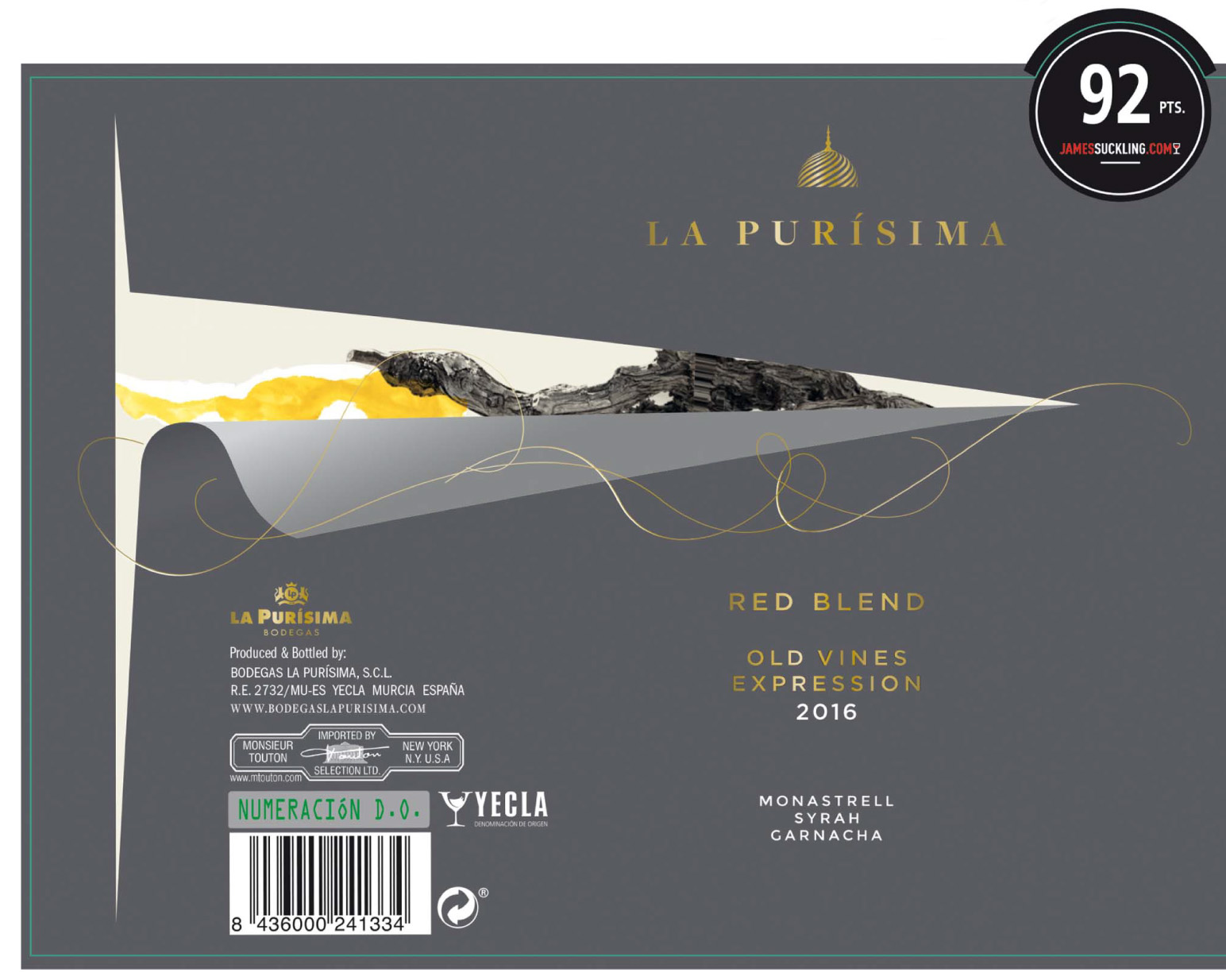 La Purisima - Red Blend label