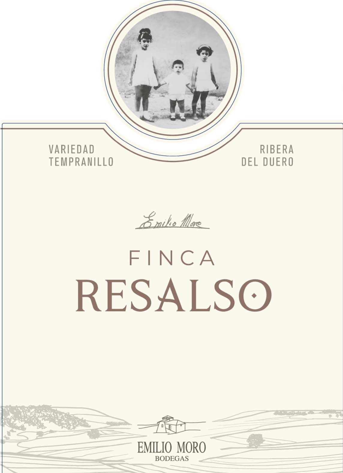 Emilio Moro - Tempranillo - Finca Resalso label