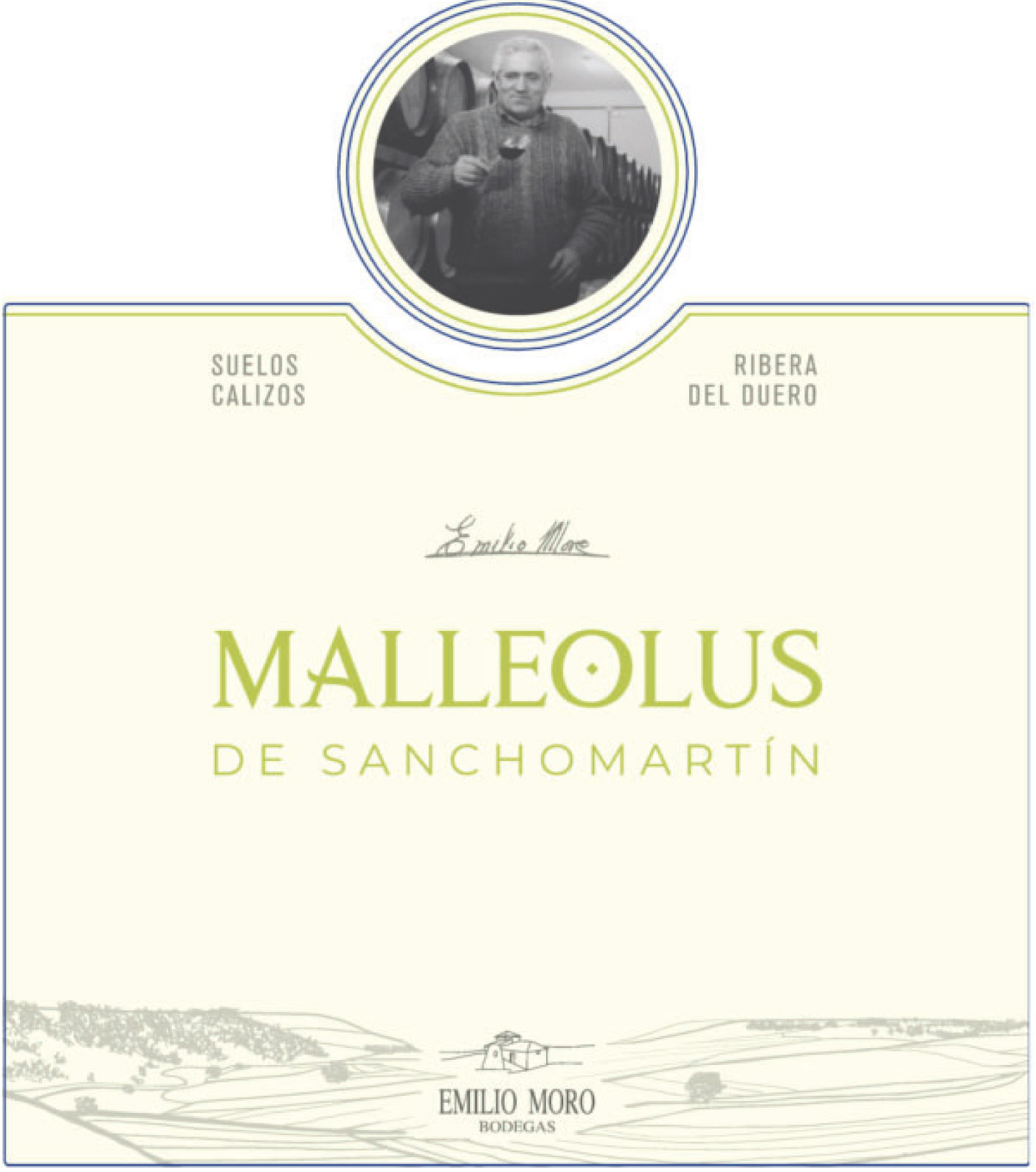 Emilio Moro - Malleolus De Sanchomartin label