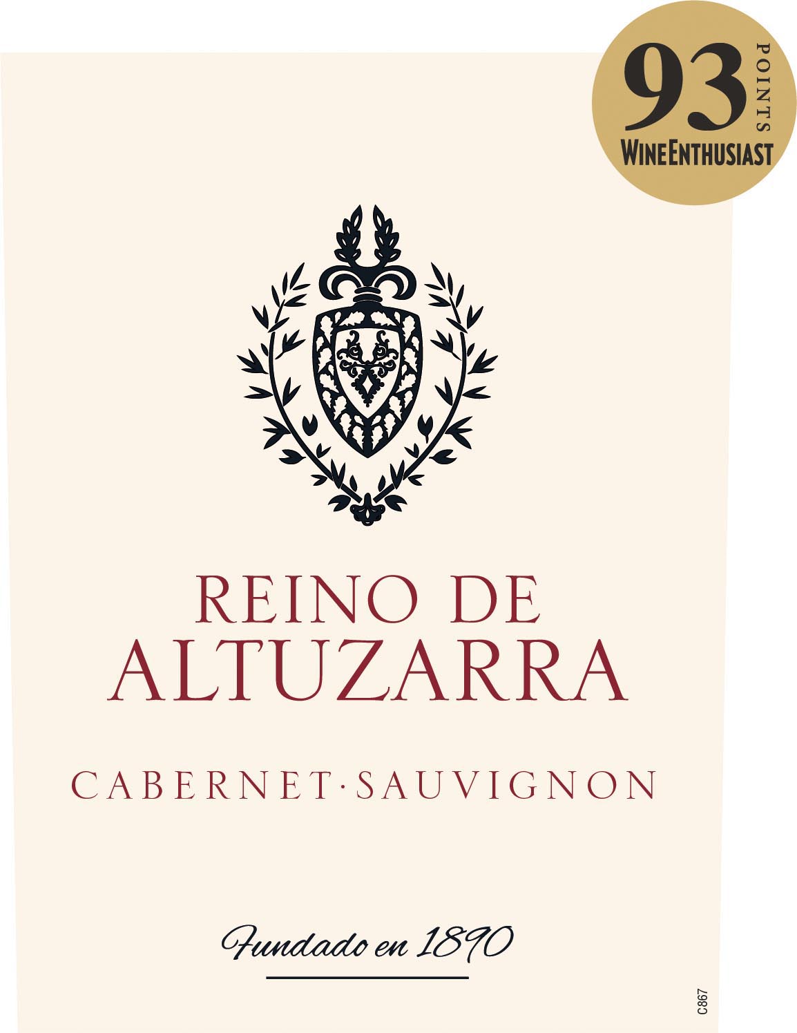 Reino De Altuzarra - Cabernet Sauvignon label