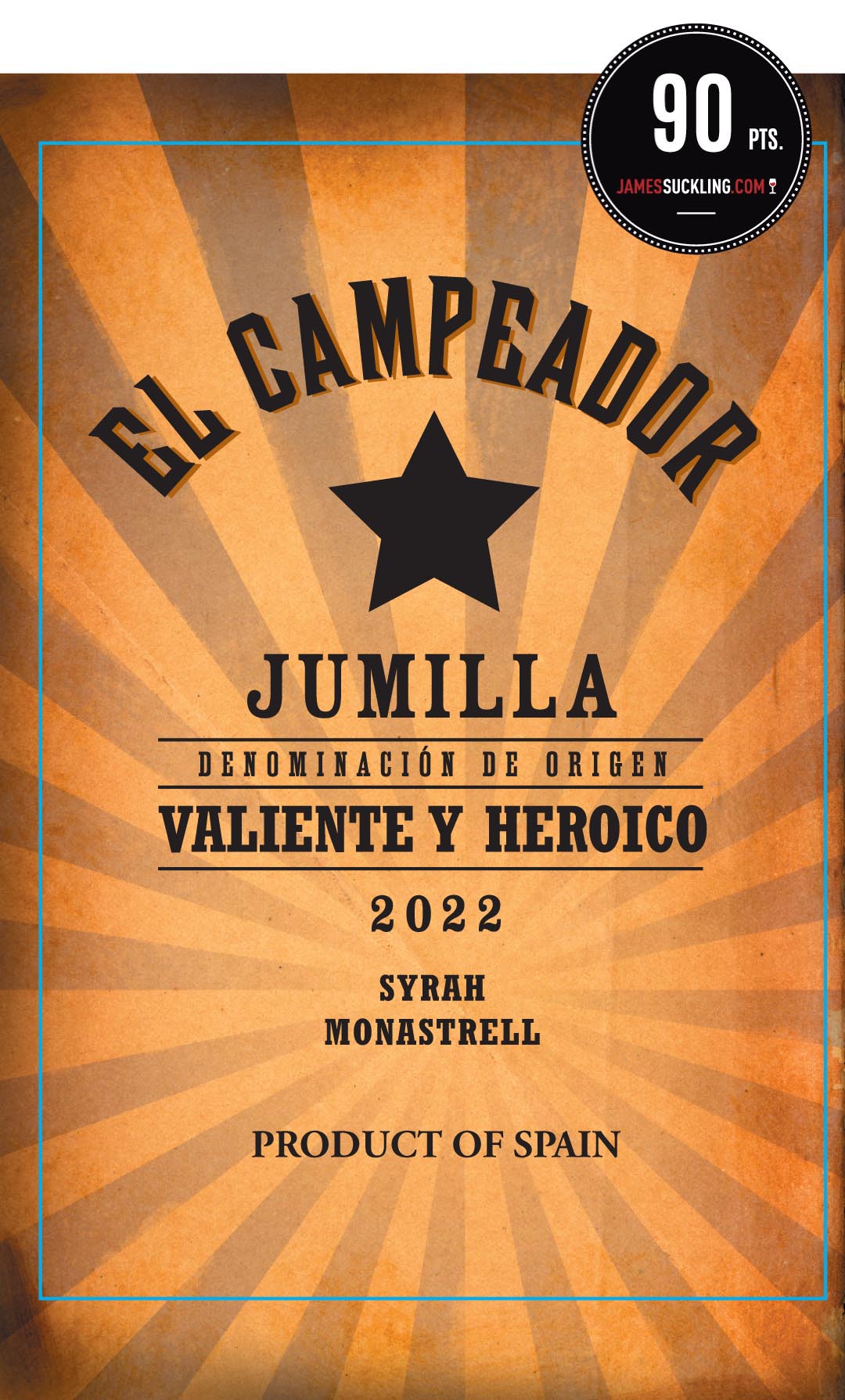 El Campeador - Syrah Monastrell label