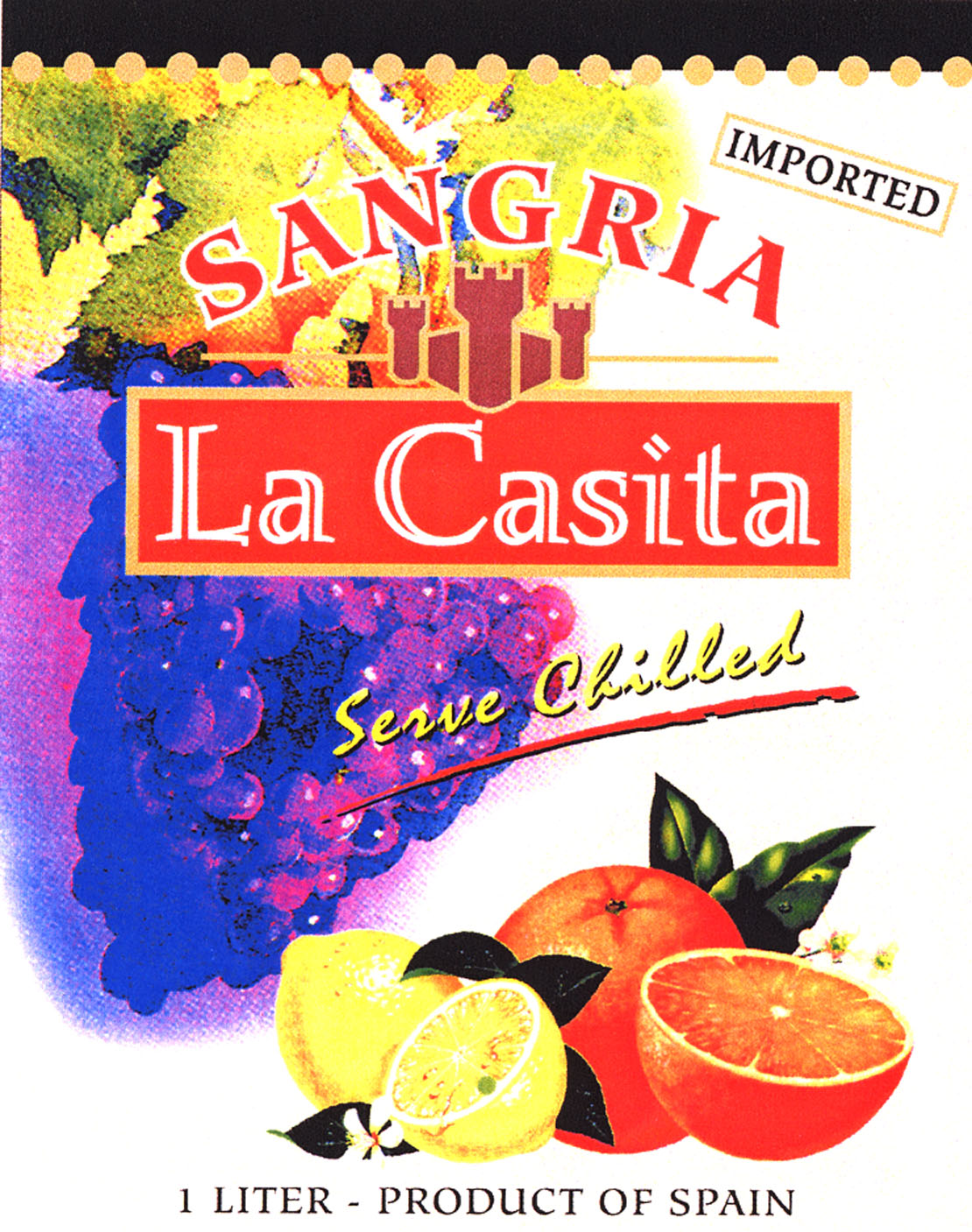 La Casita - Sangria label