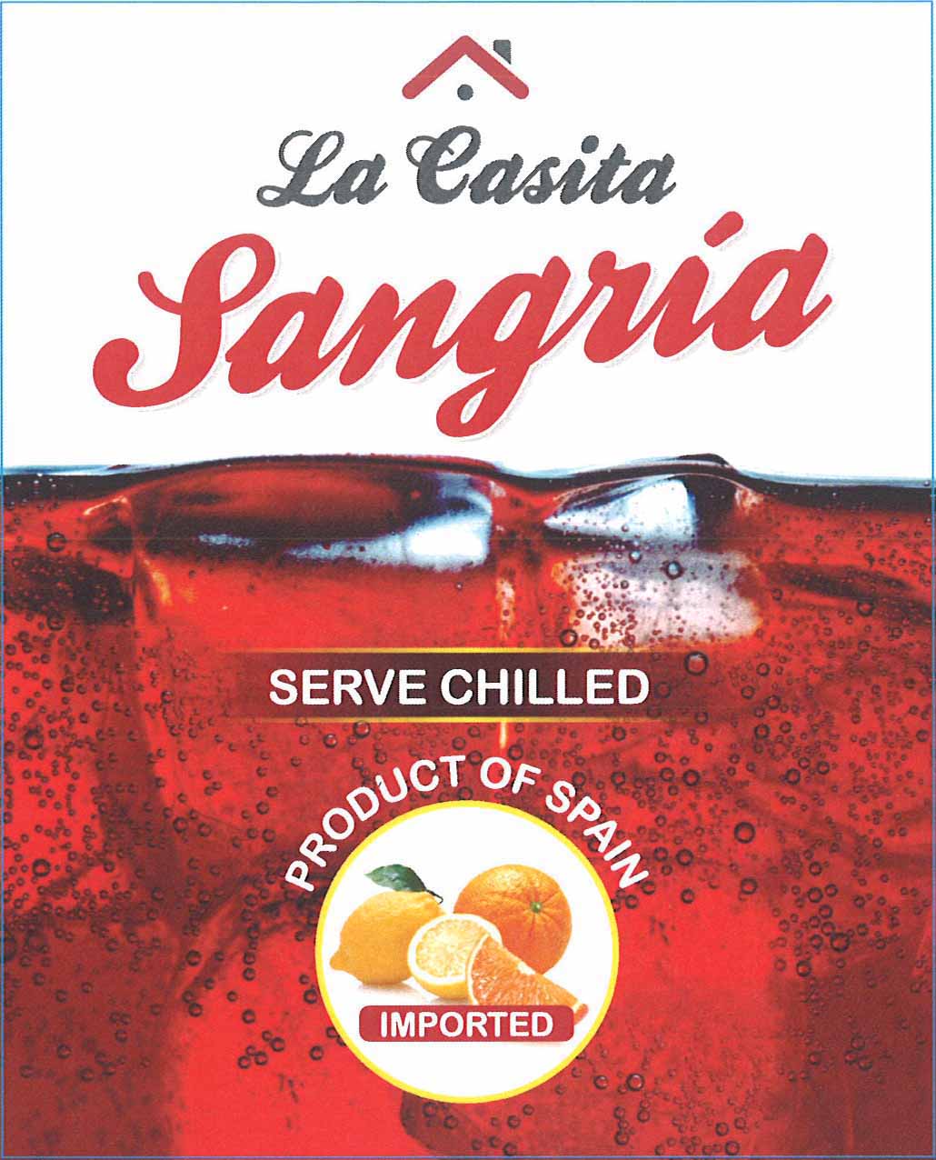 La Casita Sangria label
