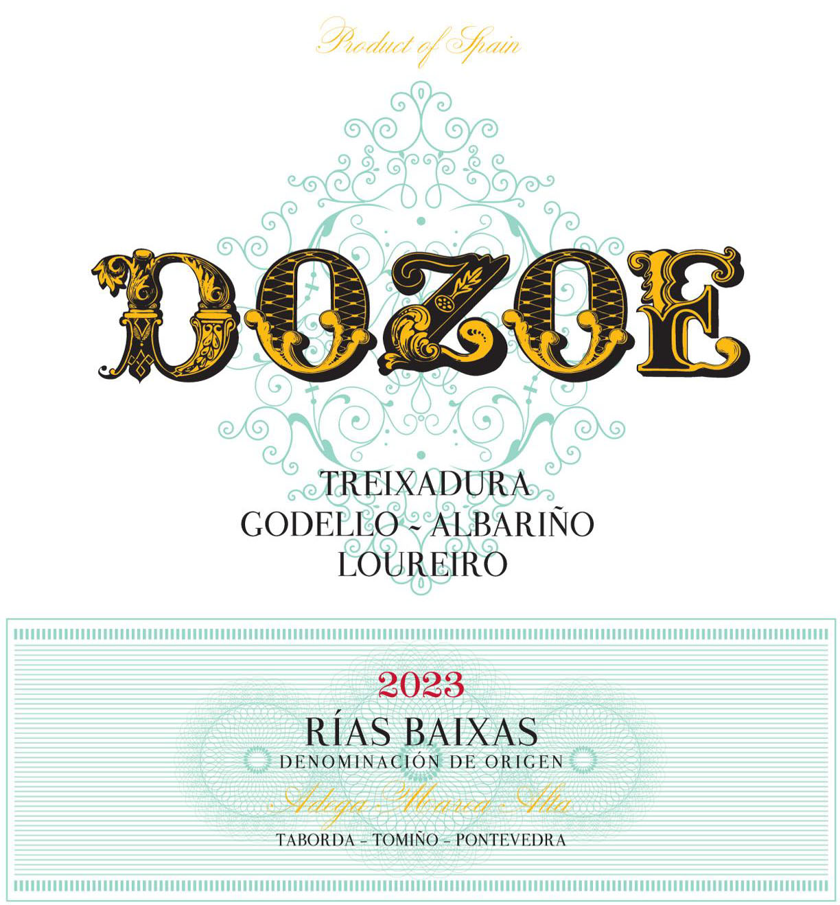 Dozoe - Albarino label