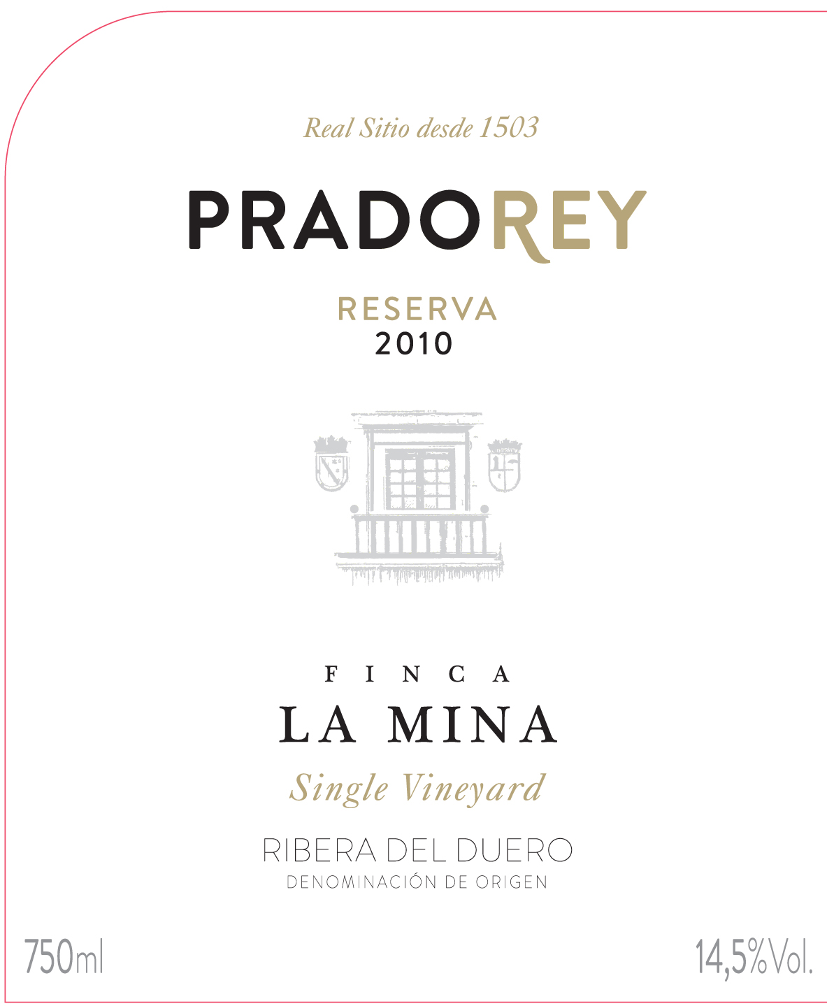 Prado Rey - La Mina Reserva label