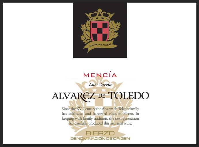 Alvarez de Toledo - Mencia Roble label