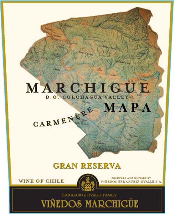 Marchigue Mapa - Carmenere - Gran Reserva label