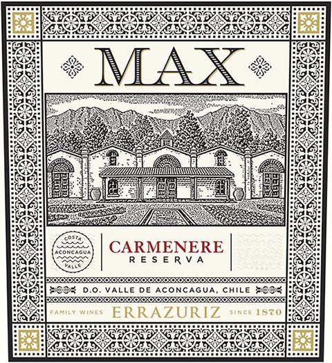 Errazuriz - MAX Carmenere - Reserva label