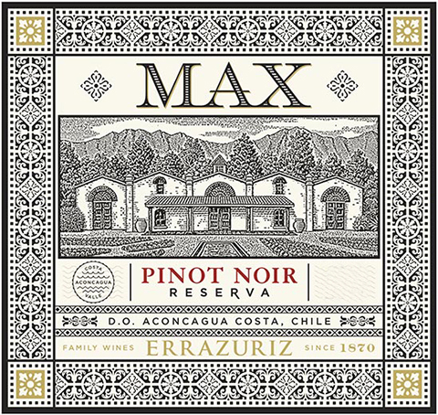 Errazuriz - MAX Pinot Noir - Reserva label
