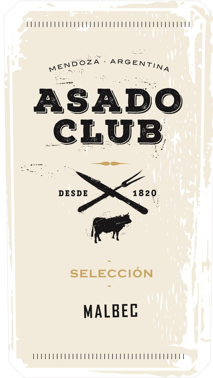 Asado Club - Seleccion Malbec label