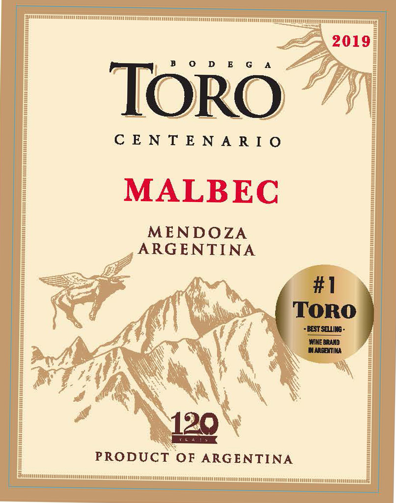 Bodega Toro Centenario - Malbec label