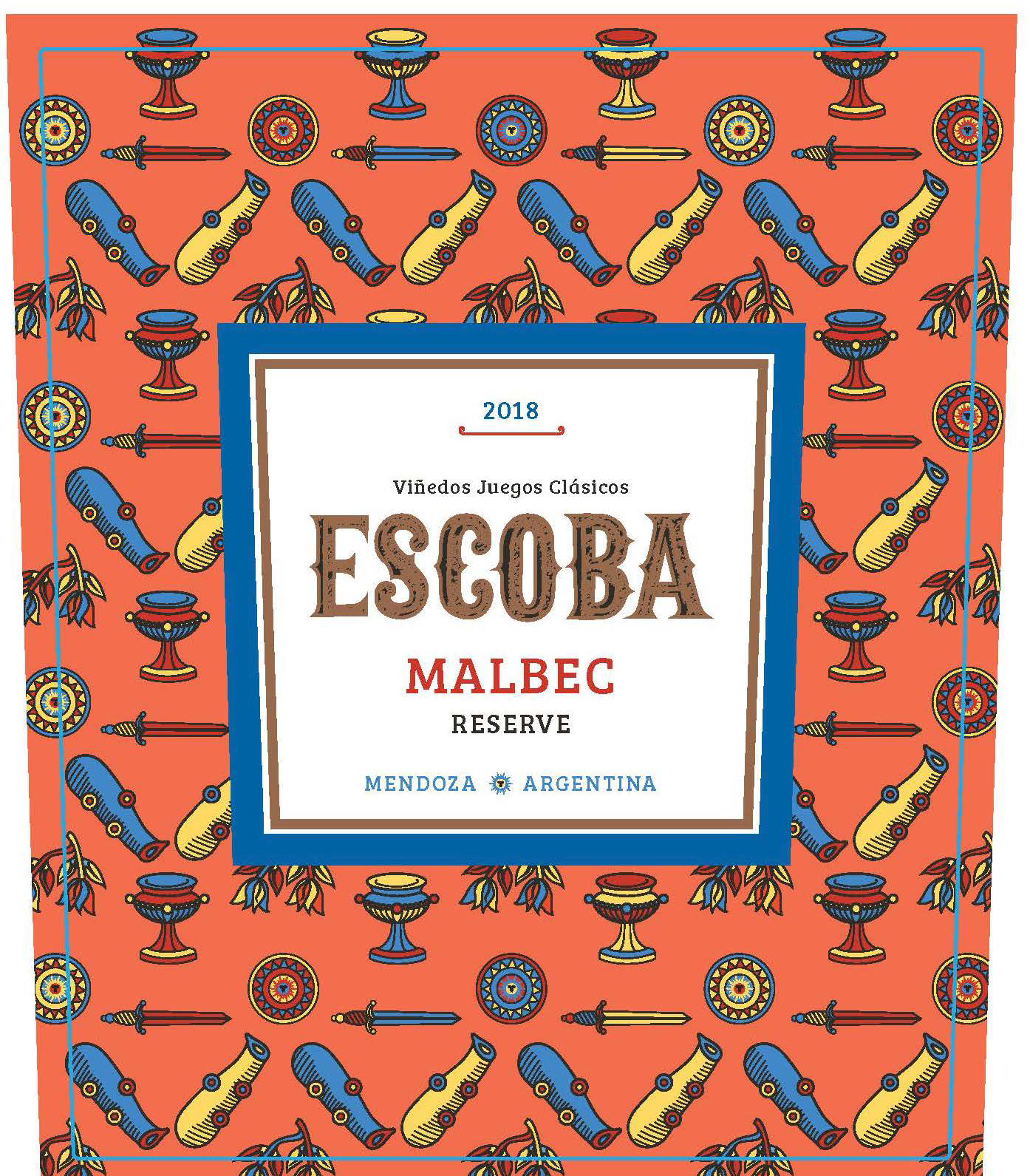 Vinedos Juegos Clasicos - Escoba - Malbec label