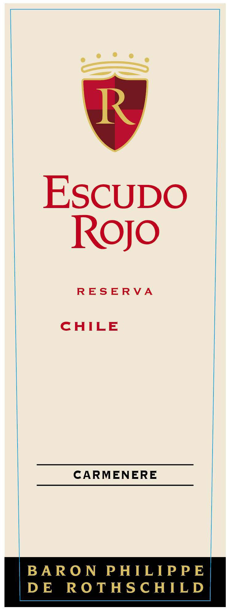 Escudo Rojo - Carmenere Reserva label