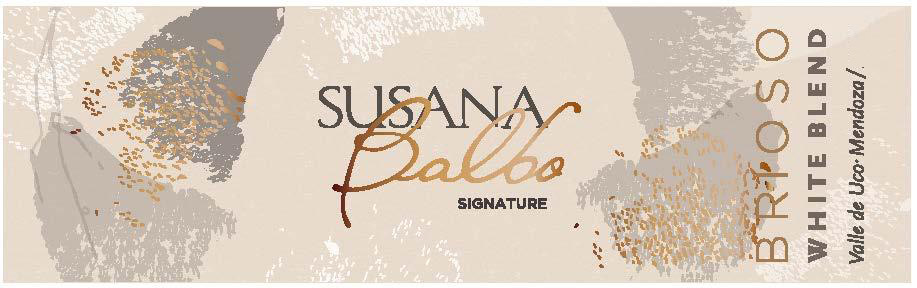 Susana Balbo - Brioso White Blend label