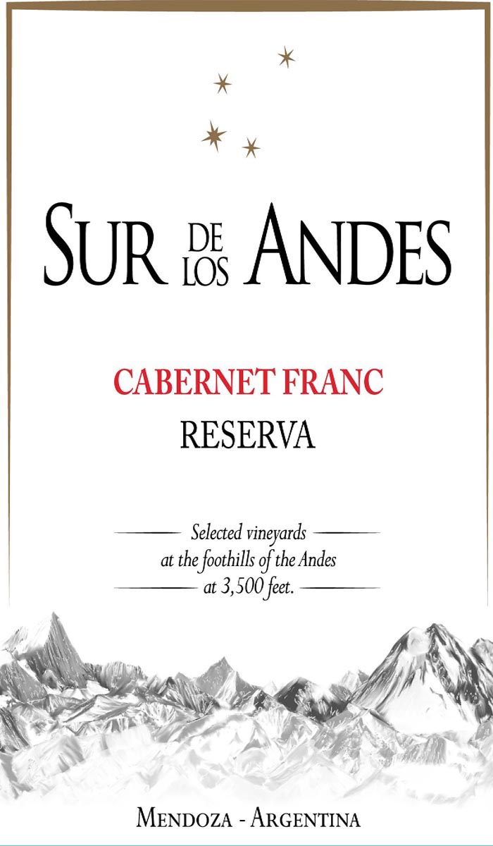 Sur de Los Andes - Cabernet Franc Reserva label