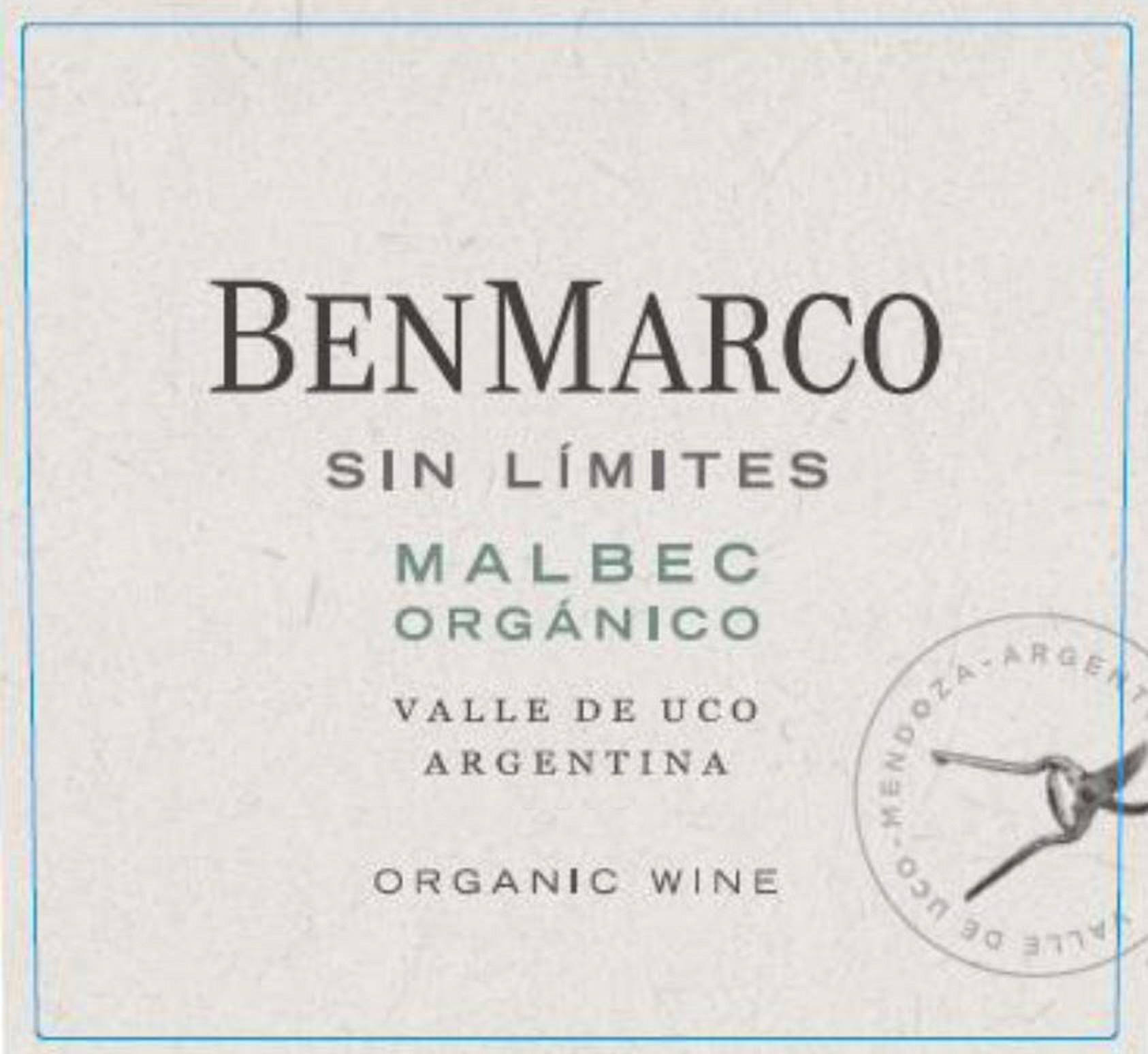 BenMarco - Sin Limites - Malbec label
