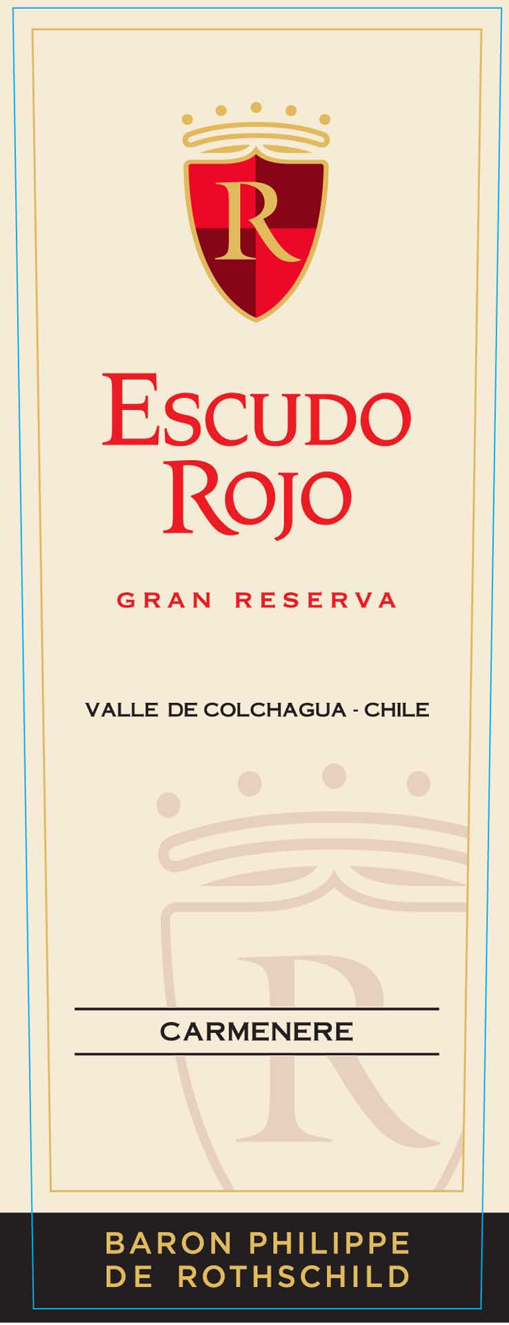Escudo Rojo - Carmenere - Gran Reserva label
