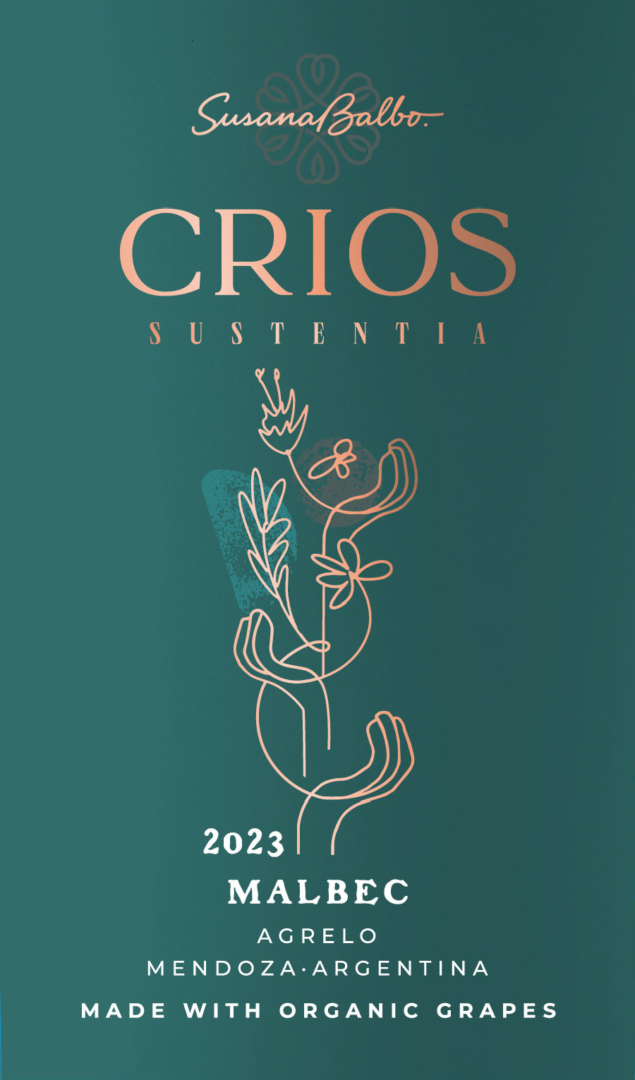Crios - Sustentia - Malbec label